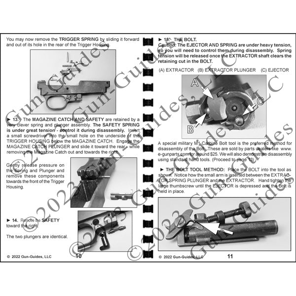 Gun Guides DISASSEMBLY & REASSEMBLY M1 CARBINE
