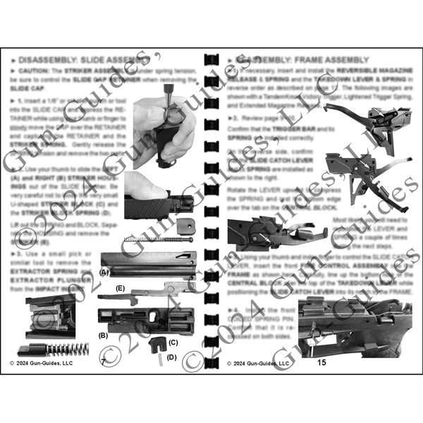 Gun Guides DISASSEMBLY & REASSEMBLY TAURUS TX 22 PISTOLS