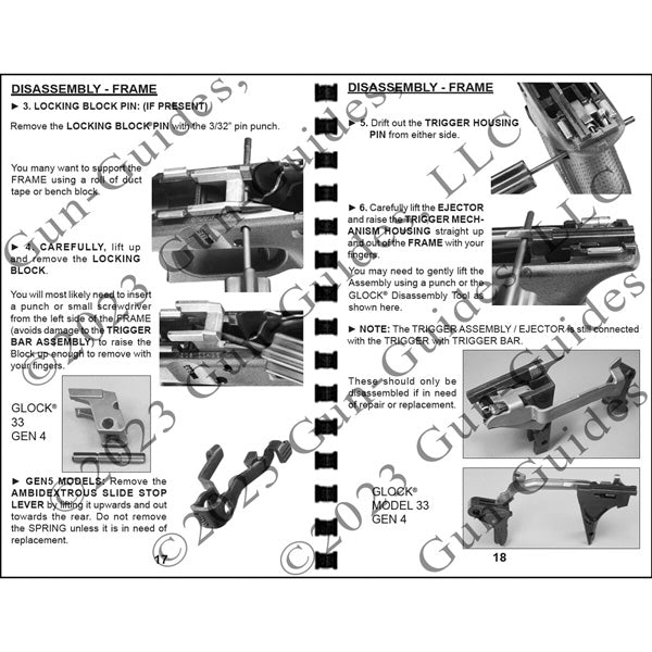 Gun Guides DISASSEMBLY & REASSEMBLY GLOCK GEN 1~5