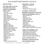 Gun Guides DISASSEMBLY & REASSMBLY SIG P365 PISTOL