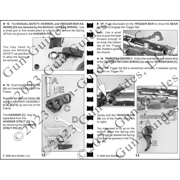 Gun Guides DISASSEMBLY & REASSEMBLY S&W 22VIC&22LR