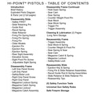 Gun Guides Disassembly & Reassembly HI-POINT PISTOLS