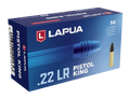 Lapua Pistol King 22 Long Rifle Ammunition 40 Grain Lead Round Nose Box of 50