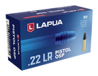 Lapua Pistol OSP 22 Long Rifle Ammunition 40 Grain Lead Round Nose Box of 50