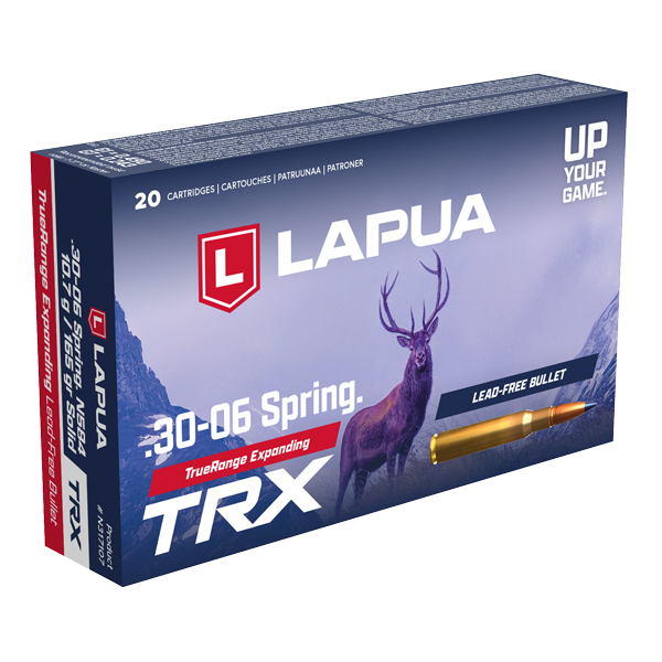 Lapua 30-06 Springfield Ammunition 165 Grain TRX Solid Polymer Tip Box of 20