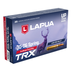 Lapua 30-06 Springfield Ammunition 165 Grain TRX Solid Polymer Tip Box of 20