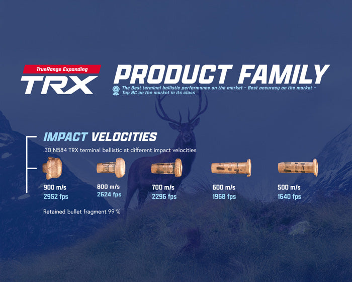 Lapua TRX 30 Caliber (.308 Diameter) Bullets 165 grain Polymer Tip Box of 50