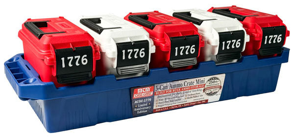 MTM Limited Edition 250yrs USA 5-Can Ammo Crate with 5 AC15's
