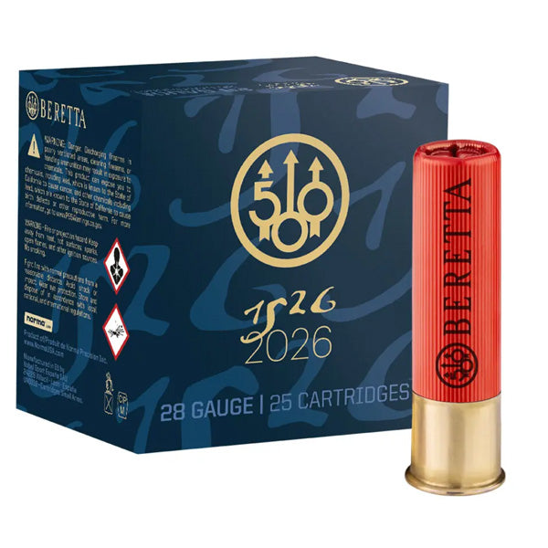 Norma Beretta 500th Year Commemorative 28 Gauge Ammunition 2-3/4" #7.5 3/4 oz Box of 25