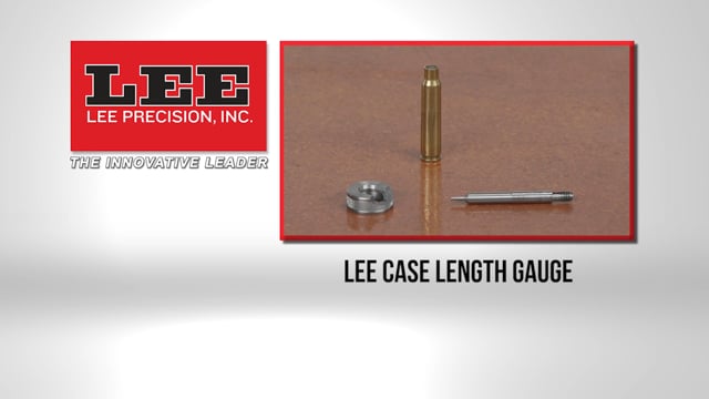 LEE 222 REMINGTON MAG CASE LENGTH GAUGE AND HOLDER