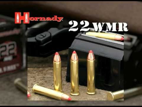 The Hornady 22 WMR ammunition delivers the pinnacle of rimfire performance. Its 30 gr VMAX bullet leaves the muzzle at 2,200 feet per second, and delivers levels of accuracy never before seen from this cartridge, and excellent terminal performance out to 125 yards.