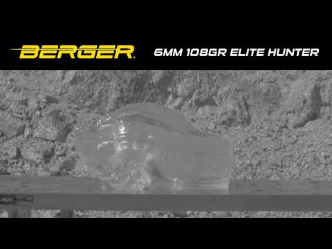 Berger® - 6mm 108gr Elite Hunter Ballistic Gel Test
