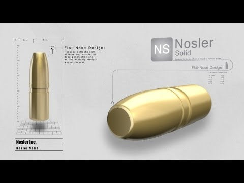 Nosler Solid Dangerous Game Bullet