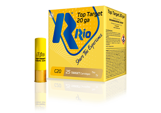 Rio Top Target 20 Gauge Ammunition 2-3/4 #8 7/8 oz Case of 250