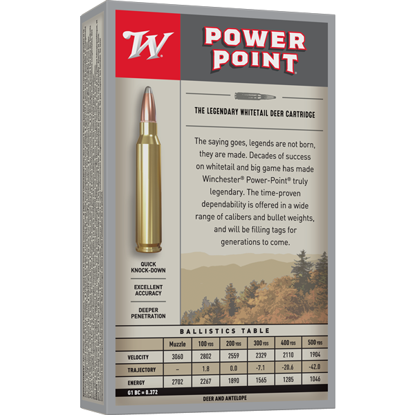 Winchester Super-X 270 Winchester Ammunition 130 Grain Jacketed Soft Point Box of 20