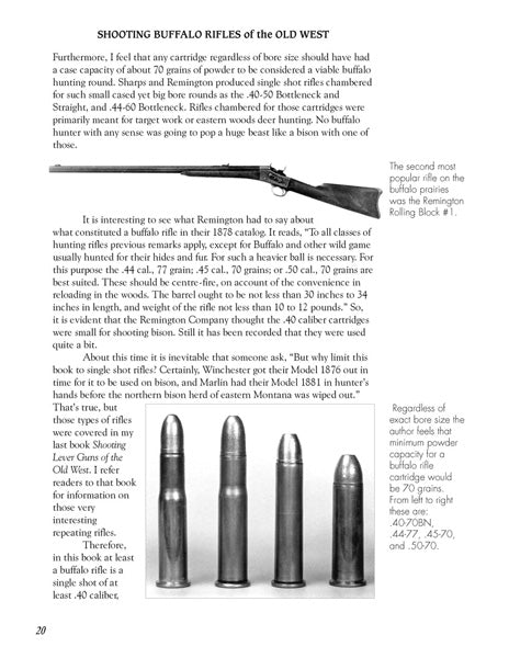 SHOOTING BUFFALO RIFLES OF THE OLD WEST