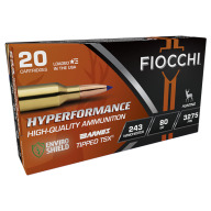 FIOCCHI AMMO 243 WINCHESTER 80gr TTSX HYP HUNT 20/b 10/c