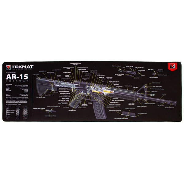 TEKMAT AR-15 CUTAWAY 44"x15"ULTRA LONG GUN MAT