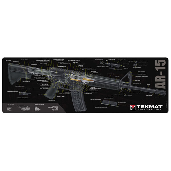 TEKMAT AR-15 CUTAWAY 36"x 12" LONG GUN MAT