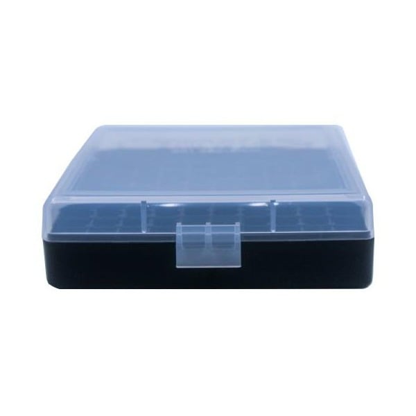 BERRY 380/9MM HINGED-TOP BOX 100-RND CLEAR/BLK 50c