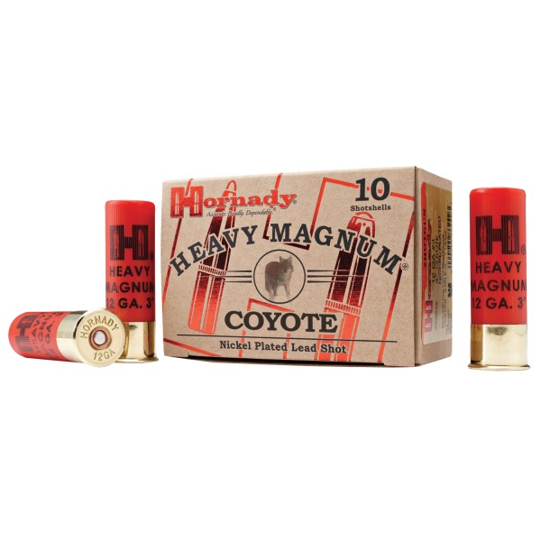 Hornady Heavy Magnum Coyote 12 Gauge 3in BB 1-1/2oz Buckshot Shotshells -  10 Rounds