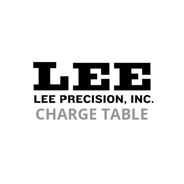 LEE SPARE 308W CHARGE TABLE **CH1634**