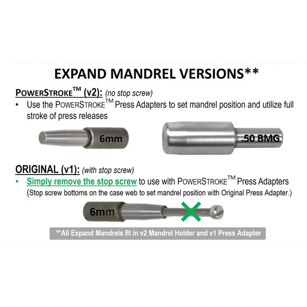 K&M PRECISION NECK EXPAND MANDREL 50cal POWERSTROKE