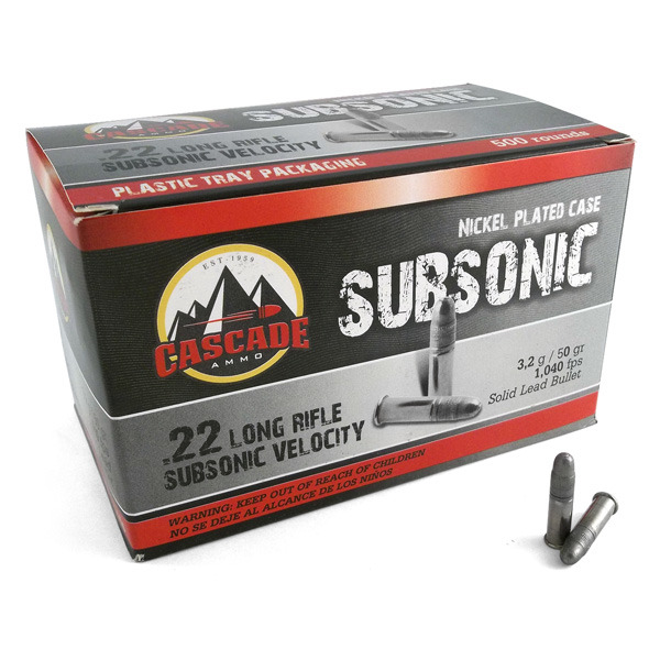 .22 lr subsonic rounds